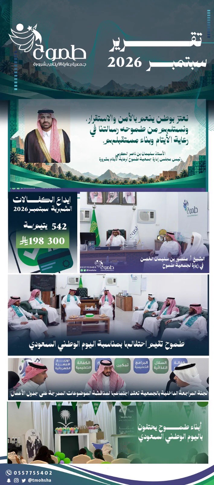 طموح تستعرض حصاد سبتمبر من العطاء والانتماء